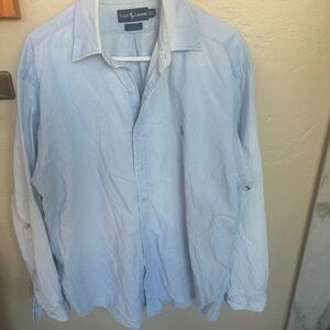 Ralph Lauren polo button down chambray sky blue men’s Blake Large Shirt classic